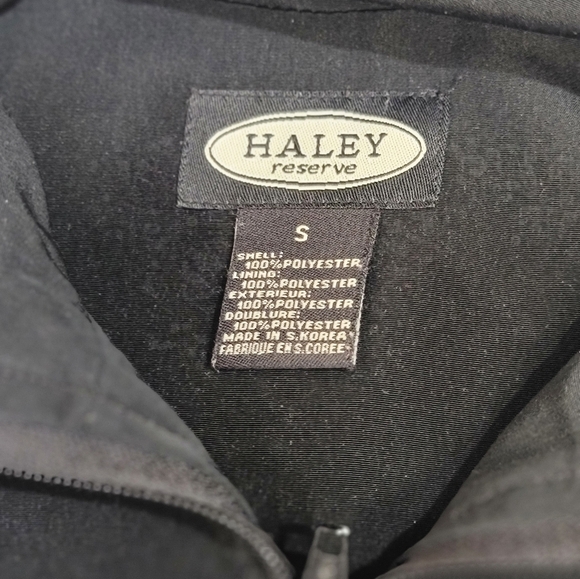 Haley Reserve Golf Vest Women's Size Small Black Zipper Front Breathable Lining - Picture 5 of 9